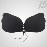 Öntapadós push-up melltartó fekete színben