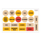 Öntapadós színes fűszer cimke csomag C