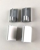 Öntapadós vitrázs kampó / vitrázspálca tartó 4 db/cs. - matt-króm