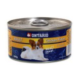 ONTARIO Adult kutyakonzerv, csirke darabok + nugettek 200g