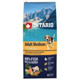 ONTARIO Adult Medium 7 Fish & Rice 12kg