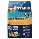 ONTARIO Adult Medium 7 Fish & Rice 2,25kg