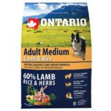 ONTARIO Adult Medium Lamb & Rice 2,25kg