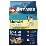 ONTARIO Adult Mini 7 Fish & Rice 0,75kg