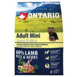 ONTARIO Adult Mini Lamb & Rice 2,25kg