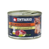 ONTARIO konzerv - Marhahús cukkinivel és lenmagolajjal– 200g