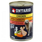 ONTARIO kutyakonzerv, csirke, sárgarépa és olaj - 400g