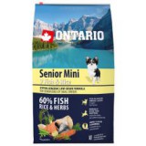 ONTARIO Senior Mini 7 Fish & Rice 6,5kg