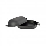 Öntöttvas, egymásra fordítható sütőtál, 4 + 3 literes - Ingyenes szállítással