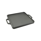 Öntöttvas grill lap, 2 oldalas, 40,5 x 40,5 cm - Ingyenes szállítással
