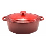 Öntöttvas, zománcozott kacsasütő, sütőtál, 6,2 literes - 0 Ft posta