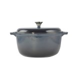 Öntöttvas, zománcozott lábas, 7 literes, kék - Ingyenes szállítással