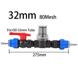 Öntözőcső szűrő különböző hálóval