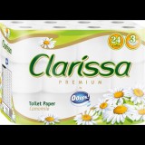 Ooops! Clarissa toalettpapír 3 rétegű, 24 tekercses (KTC23024376) (KTC23024376) - Vécépapír