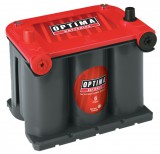 Optima Red - 12v 44ah - autó akkumulátor - bal+ *oldalcsavaros *U - 3,7