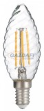 OPTONICA 1413 LED csavart gyertya fényforrás C35 4W 400LM E14 220-240V 2700K - FILAMENT