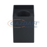 OPTONICA 2004 spot lámpatest szögletes műanyag GU10 fekete IP20 MAX-10W