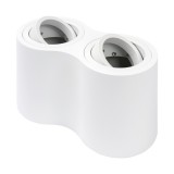 OPTONICA 2080 billenő spot falon kívüli alumínium fehér GU10- IP20 MAX-35W