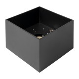 OPTONICA 2083 fix spot falon kívüli alumínium fekete GU10- IP20 MAX-35W