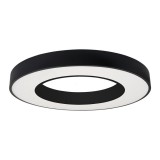 OPTONICA 2913 LED mennyezeti lámpa kerek 5630SMD 36W AC175-260V 2700LM 4500K - fekete