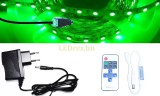 Optonica 2m hosszú 21Wattos, RF távirányítós, mini vezérlős, 12V adapteres zöld LED szalag (120db 5050 SMD LED)