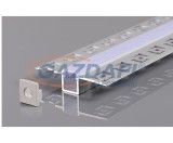 OPTONICA 5162 LED profil alumínium szürke L=2m 21.3x26x12.6mm süllyesztett