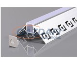 OPTONICA 5165 LED profil alumínium szürke L=2m 53x25mm süllyesztett