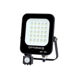 OPTONICA 5776 LED SMD fényvető fekete 20W 1800LM AC220-240V 90° IP65 2700K mozgásérzékelős