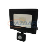 OPTONICA 5949 LED SMD fényvető fekete 30W 2400LM AC220-265V 120° IP65 2700K - mozgásérzékelővel