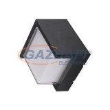 OPTONICA 7530 LED fali lámpa szögletes fekete 12W 3000K 750LM AC100-240V IP65