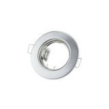 Optonica Beépíthető keret, kerek, fix, inox, 82x29mm Φ75mm, GU5.3- 2db