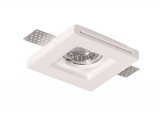 Optonica Beépíthető, keret nélküli spot lámpatest,négyzetes, GU10-es foglalat, MAX 35W, 100x100x27 mm