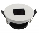 Optonica Beépíthető spot lámpatest, alumínium, négyzetes fehér előlap, GU10-es foglalat, MAX 35W, IP20, ф83x40.7 mm