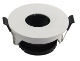 Optonica Beépíthető spot lámpatest, kör fehér fedlap, GU10-es foglalat, MAX 35W, IP20, ф80x42 mm