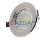 OPTONICA CB3194 10W LED COB spot lámpa, süllyesztett, kerek, 6000K - INOX