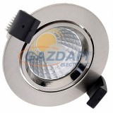 OPTONICA CB3203 süllyesztett LED spot lámpa,billenthető,matt króm 8W 185-265V 640lm 6000K 60° 95x55mm IP20 A+ 25000h