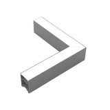 Optonica Derékszögű csatlakozó az LN5381-hez, 8W, ezüst - 4000K