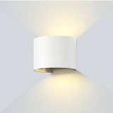 Optonica Fehér fali lámpa, 230V, 6W,480LM,3000K - IP54