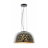 Optonica Függesztett lámpa "Kerek" - E27, max. 40W, "Króm", D400xH200mm