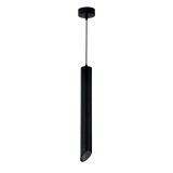 Optonica Függesztett lámpatest GU10-es foglalattal, fekete külső, fekete belső,alumínium,ferde vég 6*50cm
