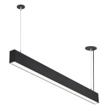 Optonica LED függesztett, sorolható lineáris világítás, 50W, 230V, fekete - 4000K