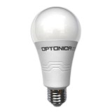 Optonica LED gömb, E27, A65, 19W, 230V, meleg fehér fény