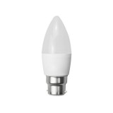 Optonica LED gyertya, B22, C35, 6W, 230V, semleges fehér fény