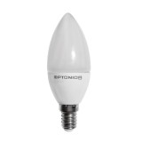 Optonica LED gyertya, E14, 6W, 230V, fehér fény - 3db/doboz