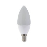Optonica LED gyertya, E14, 6W, 230V, fehér fény - dimmelhető