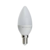 Optonica LED gyertya, E14, C37, 6W, 230, fehér fény, 480LM