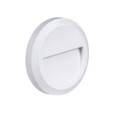 Optonica LED lépcső világítás, kerek, fehér, 2W,4200K,120Lm, 230V, IP20