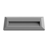 Optonica LED lépcső világítás, téglalap, szürke, 3W,4200K, 330Lm,230V,IP20