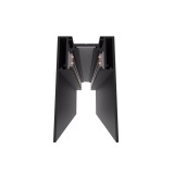 Optonica LED mágneses függesztett sín rendszer, fekete, 1 méter, 78*39mm