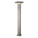 Optonica LED napelemes álló kerti világítás,négyzet alakú, beépített PIR szenzor, alumínium, 4,4W, 600lm; 3000K, 800mm; IP44